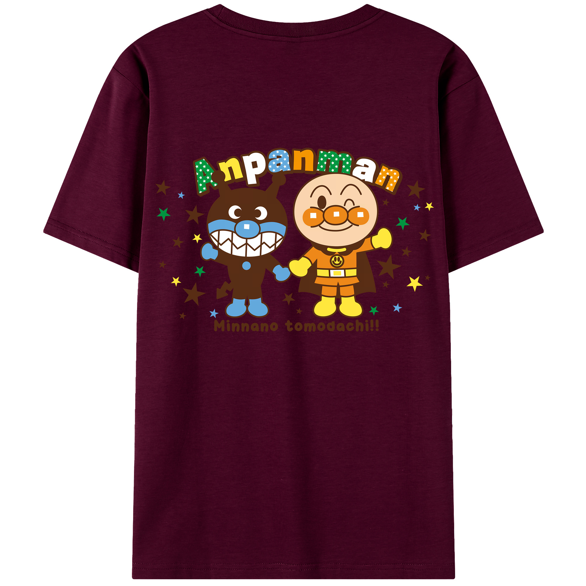 （画像用） アンパンマン Anpanman レディース半袖Tシャツ(バックプリント)